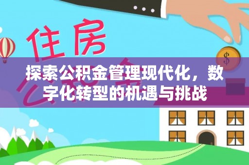 西藏探索公积金管理现代化，数字化转型的机遇与挑战