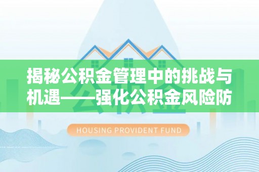 西藏揭秘公积金管理中的挑战与机遇——强化公积金风险防控的多维策略