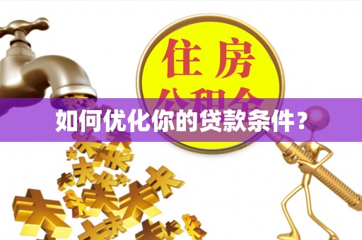西藏如何优化你的贷款条件？