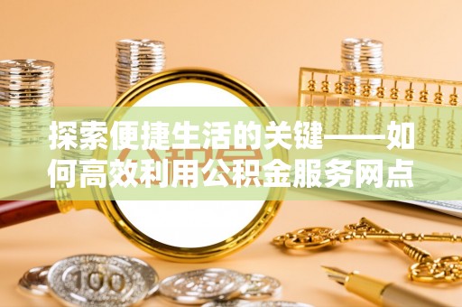 西藏探索便捷生活的关键——如何高效利用公积金服务网点查询功能