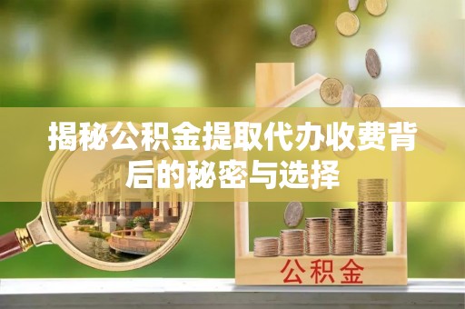 西藏揭秘公积金提取代办收费背后的秘密与选择