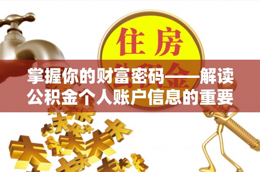 西藏掌握你的财富密码——解读公积金个人账户信息的重要性
