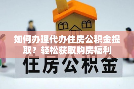西藏如何办理代办住房公积金提取？轻松获取购房福利