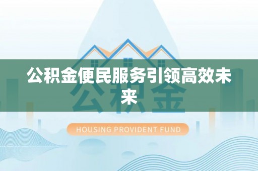 西藏公积金便民服务引领高效未来