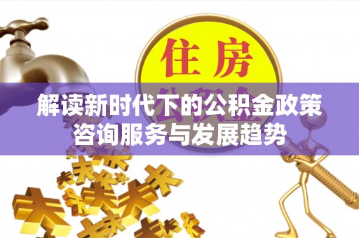 西藏解读新时代下的公积金政策咨询服务与发展趋势